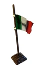 Marx Vintage Alamo Playset 1824 Tin Flag with Base and Pole Battleground 6 in.