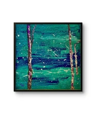 MENA'S 8"X8" ORIGINAL LANDSCAPE ART ON CANVAS