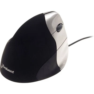 Evoluent VerticalMouse 3 Souris ergonomique USB optique noir, argent 5 Boutons - Photo 1/3