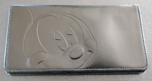 Vintage Mickey Mouse Leather  Checkbook Wallet