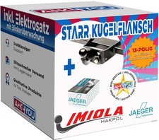 IMIOLA AHK für Nissan Patrol GR II 98-10 starr Kugelflansch + 13-pol ES ABE