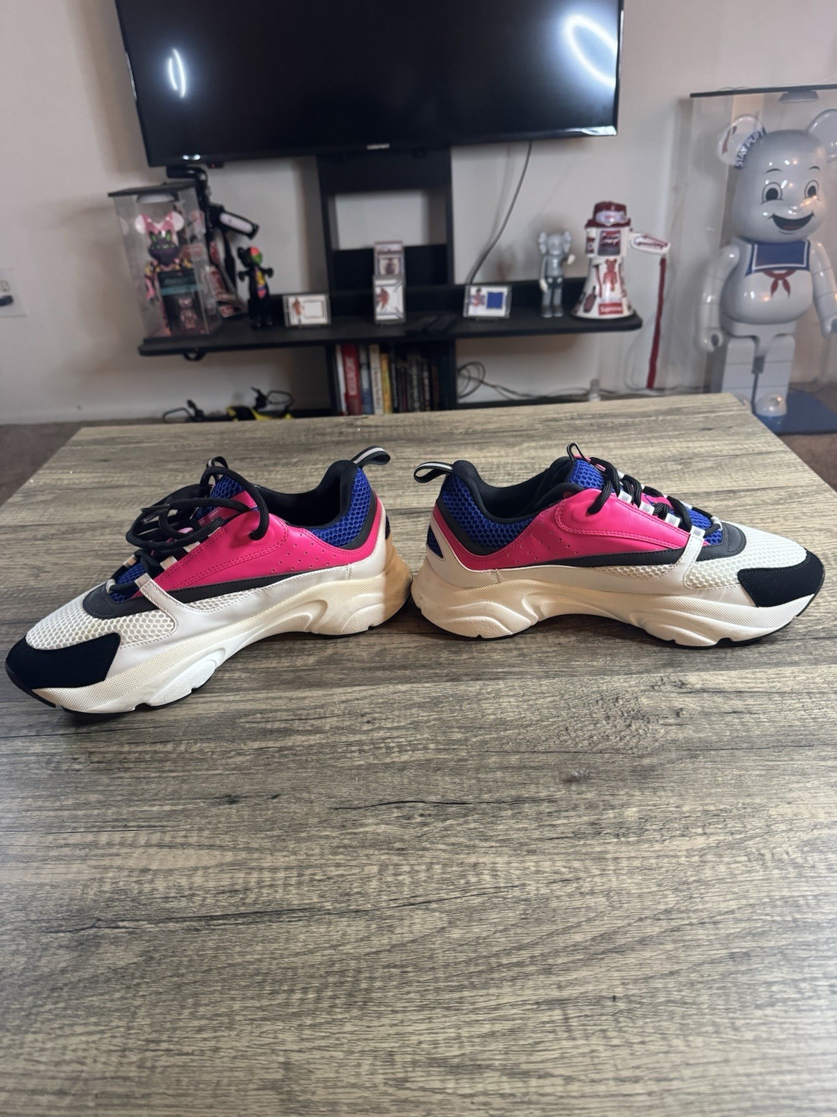 Dior B22 Mens Size 44  Pink White Royal Blue image 6