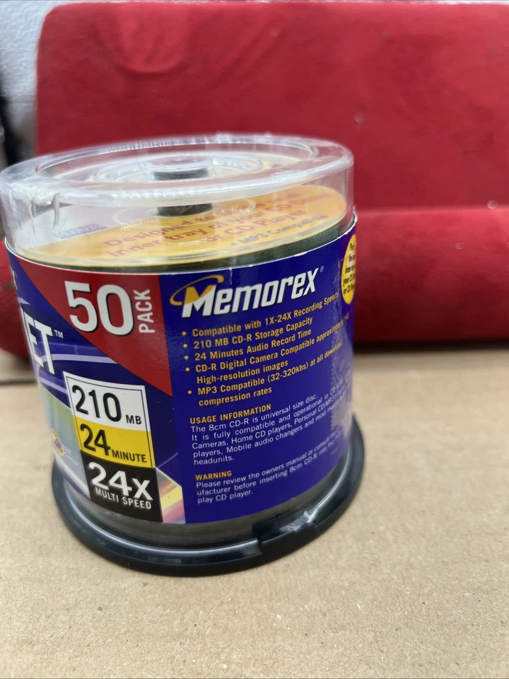 Memorex Pocket CD-R 48 Pack of Discs 24 min 24X Multi Speed  Open Box 48/50 - Image 3 of 4