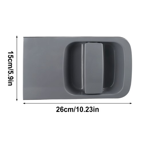 Rear Door Handle Auto Accessories Handle Outside Door Brand New Grey 1pc - Picture 4 of 12