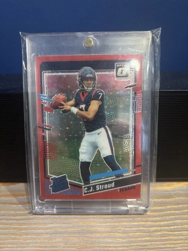 2023 Panini Donruss Optic - Rated Rookie C.J. Stroud #244 Red Stars Prizm SSP