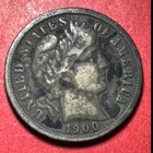 1900S US Barber SILVER Dime "San Francisco" Mint! VF Details! Lower Mintage!