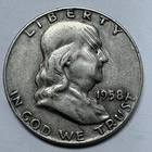 1958 Benjamin Franklin Silver Half Dollar 50c US Coin