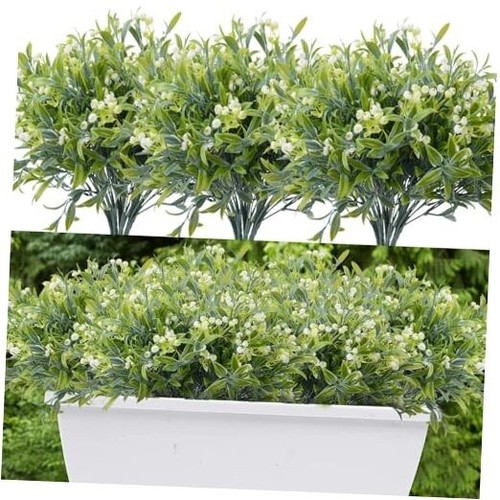 12pcs Artificial Flowers for Outdoor Artificial Plants Flowers Faux Fake