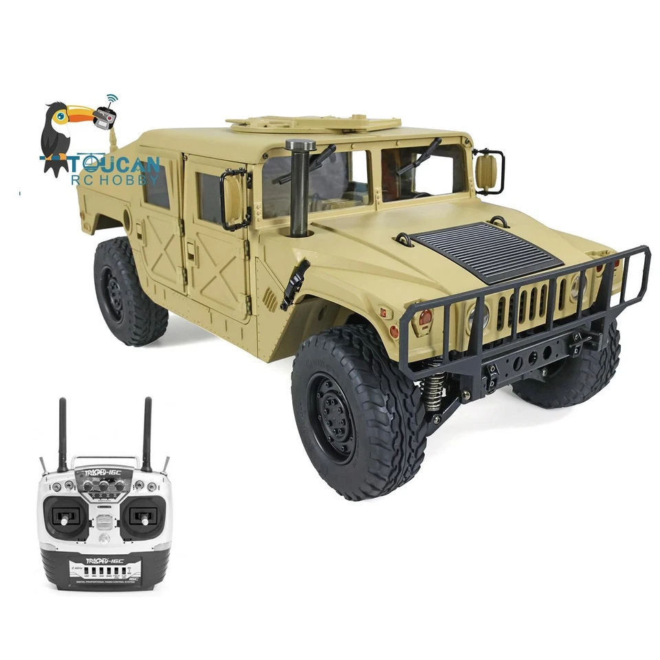 1/10 RC 4WD U.S. Military Vehicle HG P408 Racing Car Motor 16CH Radio Model  - Image 4 of 4