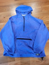 VTG LL Bean Anorak Windbreaker Light Purple Early 90s Women's Large Made in USA
