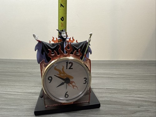 Disney Maleficent & Dragon Clock & Letter Holder - Retired Figurine Witch Clock - Picture 9 of 9