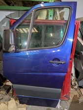 VW Crafter 2E Mercedes Sprinter W906 Fahrert&uuml;r T&uuml;r Vorne Links Blau Original