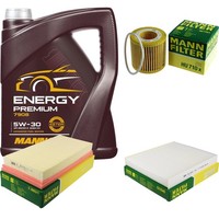 Inspektionspaket 5L Mannol Energy Premium 5W-30 FüR VW Polo 1.2 12V Seat Ibiza