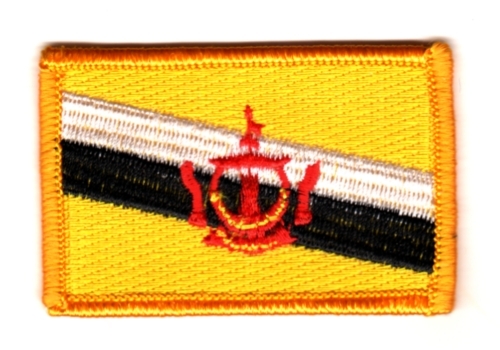 BRUNEI BRUNEIAN FLAG PATCHES COUNTRY PATCH BADGE IRON ON NEW EMBROIDERED - Picture 1 of 1