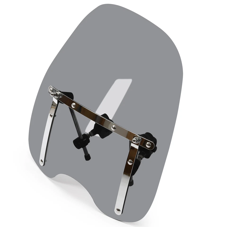 18"x16" Large Smoke Motorcycle Windshield For Honda Valkyrie 1500 GL1500C 1800 - Image 3 of 4