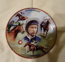 Royal Worcester Porcelain Lester Piggott Plate From the Great Jockeys Collection