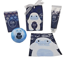Hand Cream, Soap, Eye Masks, Bath Bomb  Glitter 5 piece Gift set Groovi Vanilla