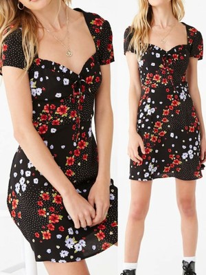 forever 21 floral print mini dress
