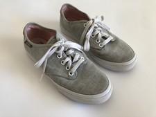 Vans Womens Gray Canvas Sneakers Size 6.5 UltraCush