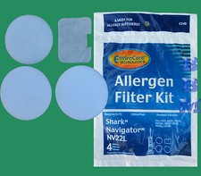 1 XF22 Shark Navigator Filter Kit NV22L Upright Vacuum Cleaner Model NV36 UV410