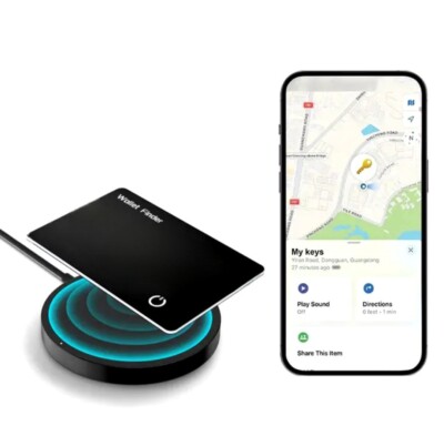 AURUM Wallet Finder, nur für iOS!, Geldbeutel-Finder, GPS-Tracker-Karte