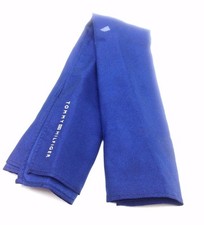 125 Tommy Hilfiger Mens Blue Suit Solid Handkerchief Silk Classic Pocket Square