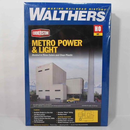 HO Scale Walthers Cornerstone 933-4052 Metro Power & Light Generating ...