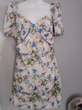 Women Spring/Summer Cut Out Bow Mini Dress Size 12