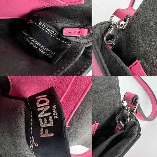 Fendi Monster Baguette Pink Leather Micro Crossbody Bag Ebay Live - Picture 6 of 11