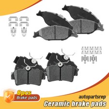 Front Rear Ceramic Brake Pads For 1999-2004 Ford Mustang No Cobra And Gt Bullitt
