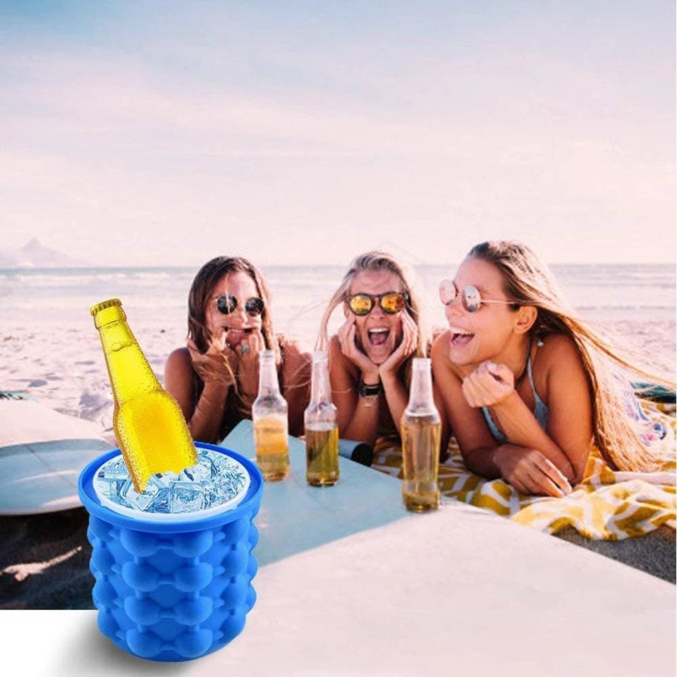 Ice Eiswürfel Eiswürfelform Eiswürfelbereiter EisMaker Silikon Küche Eisbehälter - Bild 4 von 4