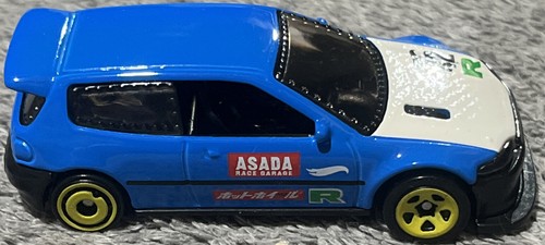 hot wheels honda civic custom, blue, loose - Picture 3 of 7