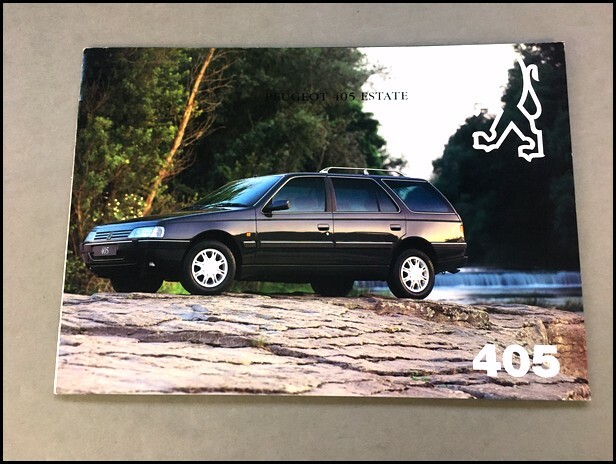 1994 1995 Peugeot 405 Estate Wagon 20-page UK Car Sales Brochure
