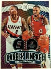 2019-20 Panini Illusions NBA Basketball Damian Lillard Career Lineage No 3 Card