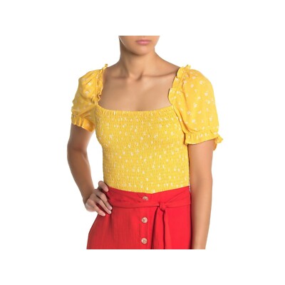 mustard ruffle blouse