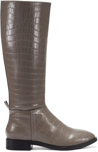 Aerosoles Berri Women's US 8 Gray Croco Round Toe Knee-High Riding Boot KHD1015 - Picture 7 of 10