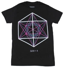 Dungeons & Dragons Mens T-Shirt - 2D10+4 Geometric Dice Image