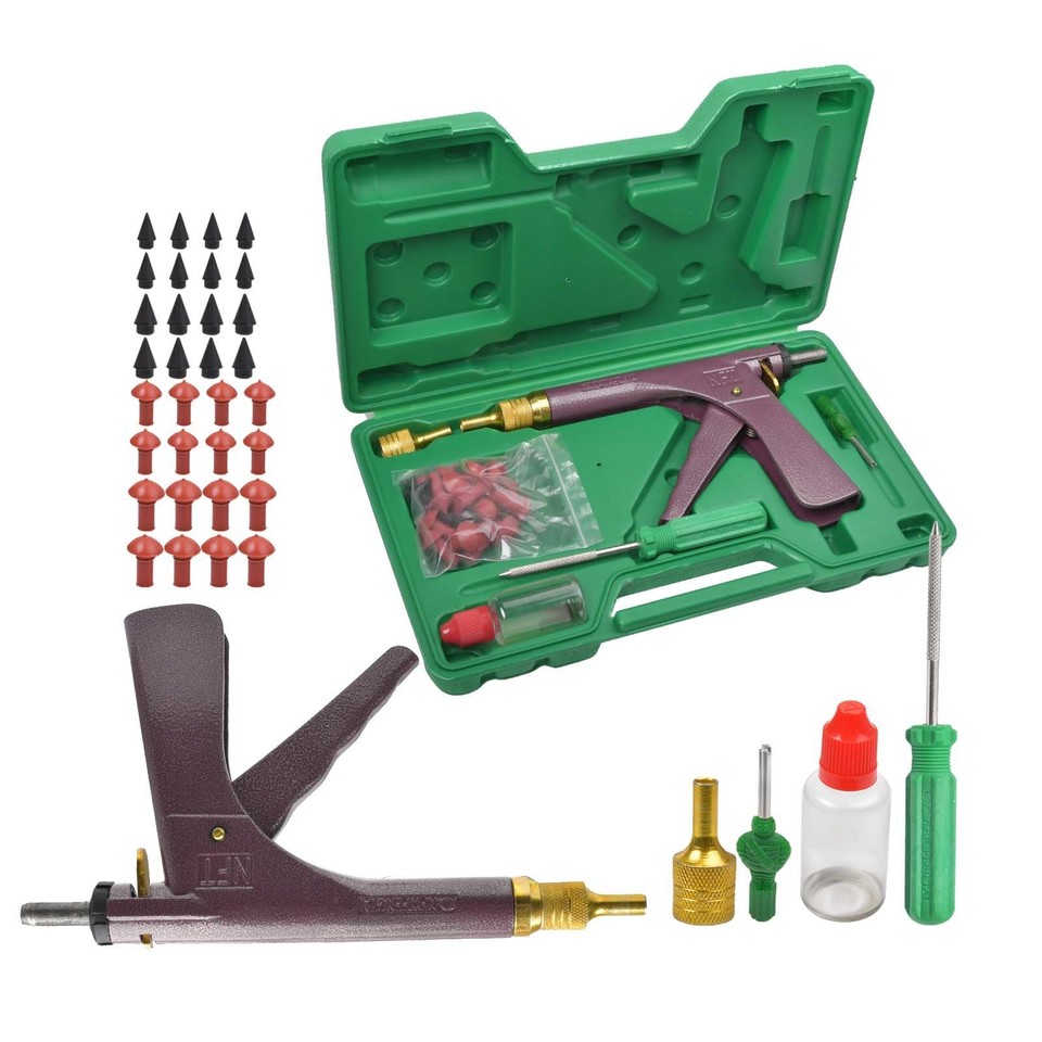 Tire Plugger Tubeless Tire Tyre Wheel Repair Gun Kit Mushroom Plug