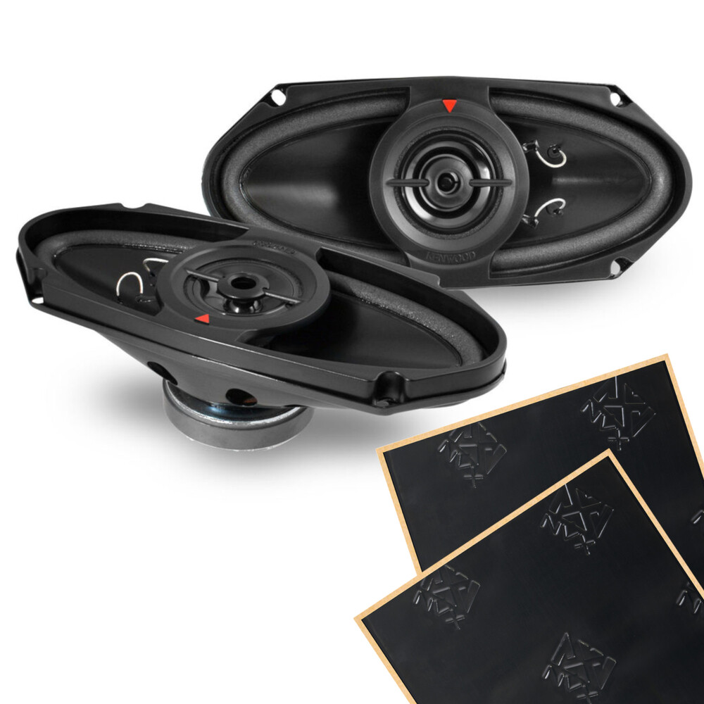 Kenwood KFC-415C 4x10 -двухполосные 4-омные автомобильные коаксиальные колонки с демпфированием звука 11690₽