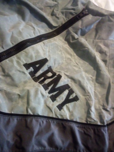 Army Unisex Full Zip Long Sleeve Running Gym Windbreaker Jacket Medium Regular - Picture 3 of 6