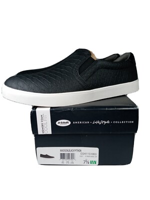 Scholl's Shoes Women's Size Madison,Black Python Memory