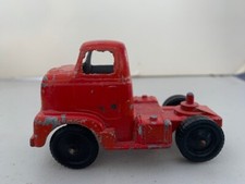 Vintage Tootsietoy No. 24 Bull Nose Cab Semi Diecast Red - Made in USA