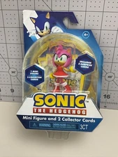 Sonic The Hedgehog AMY 2.5 inch Mini Figure & 2 Collector Cards Box Has Wear