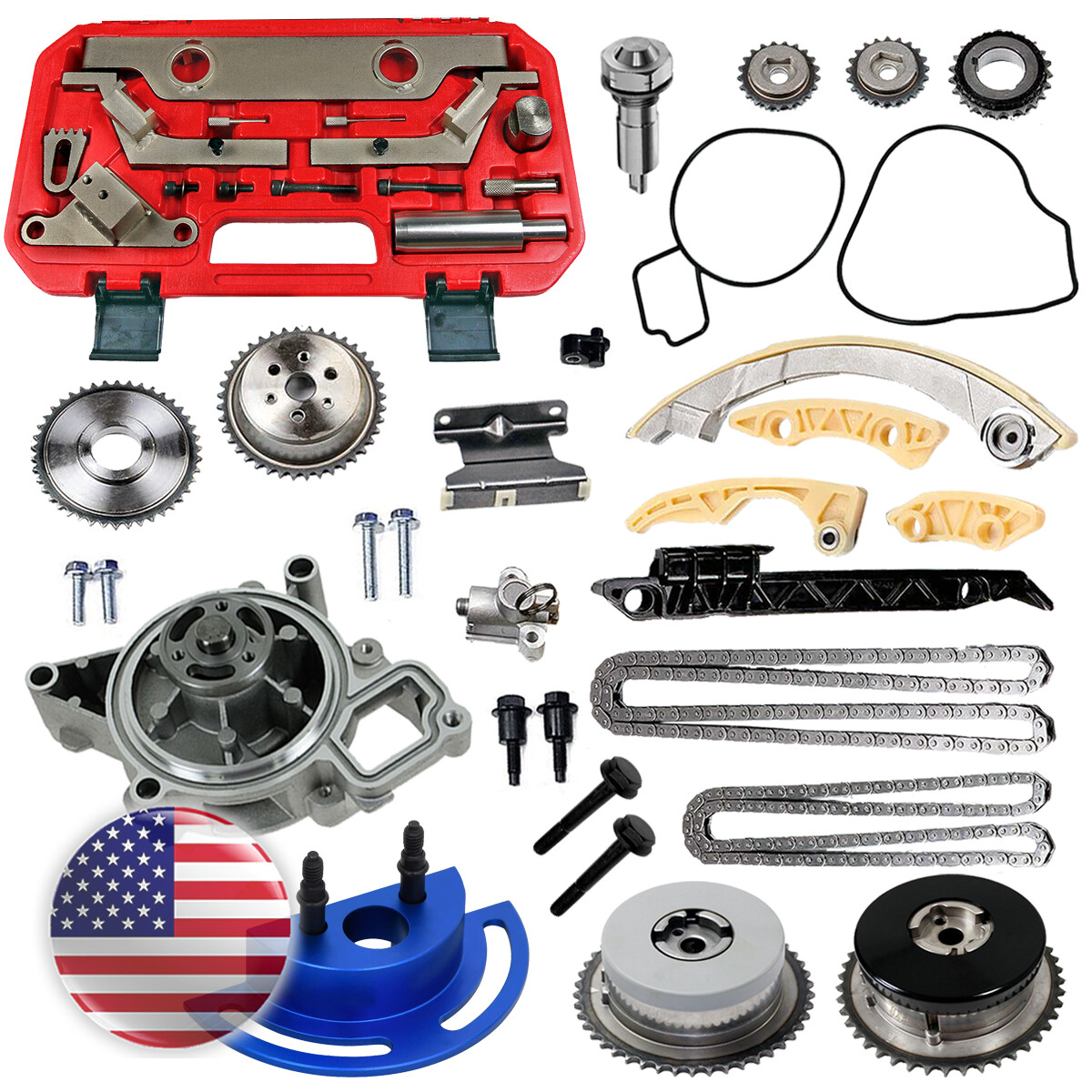 Water Pump Tool Timing Chain Kit VVT Fit Buick Saturn Regal Ion