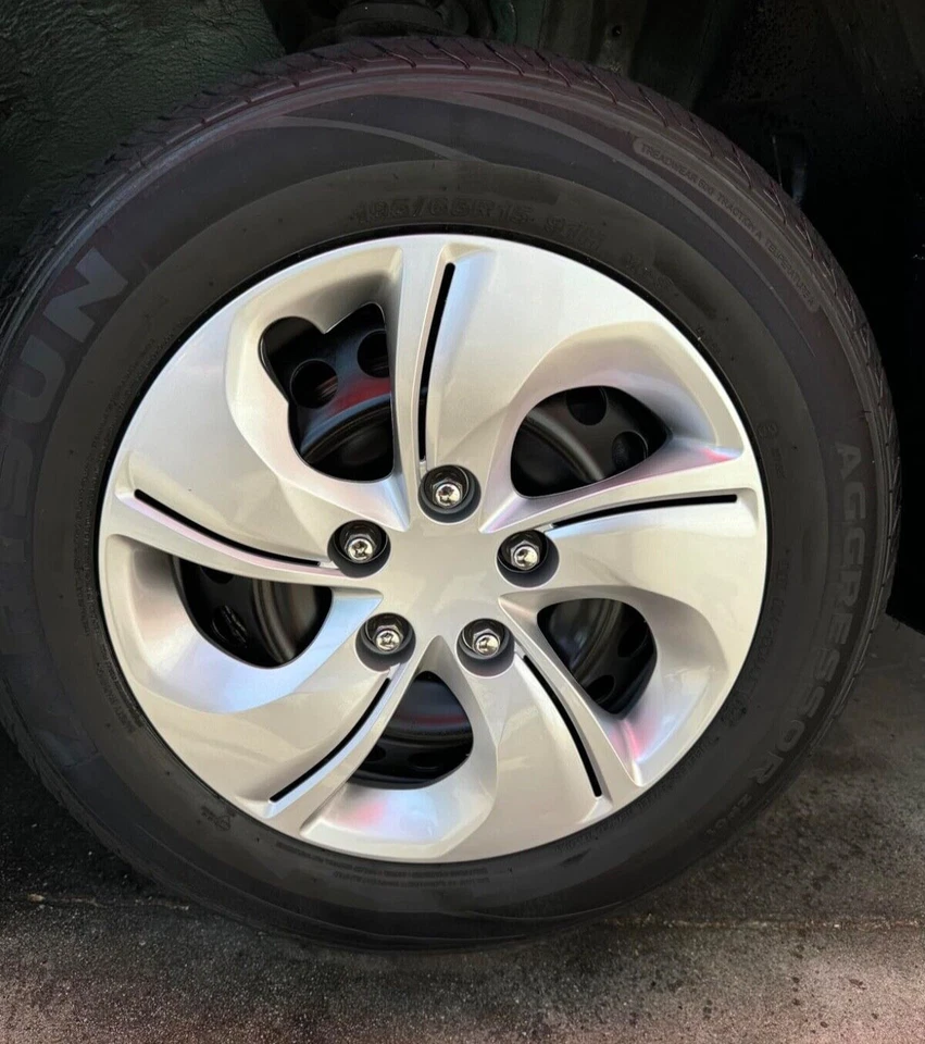 One Wheel Cover Hubcap Fits 2013-2015 Honda Civic 15" Silver Bolt On # 510-15S Foto 4 de 4