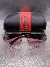 Vintage Ed Hardy Sunglasses Lover Boy Red Burgundy Model 306 With Case