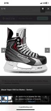 Men  s Bauer Vapor X50 Mens Size 8 Hockey Skates. Barely Worn For Recreational