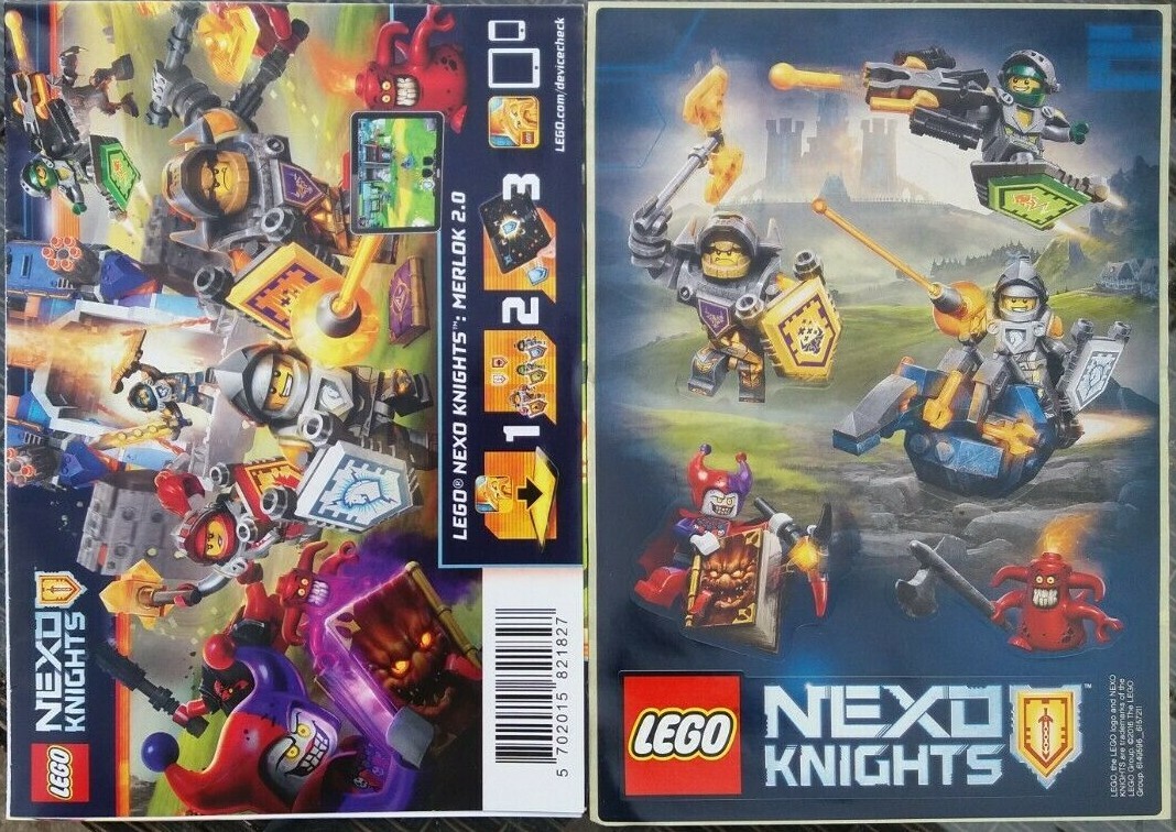LEGO NEXO KNIGHTS PROMO POSTER & STICKER SHEET BRAND NEW