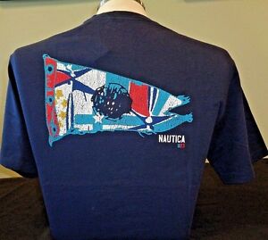 NEW MEN’S NAUTICA S/S GRAPHIC SOLID CREWNECK T-SHIRT PICK A SIZE AND COLOR