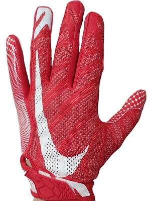 Nike Vapor Knit 3.0 Football Gloves Mens Large University Red/White | eBay UK